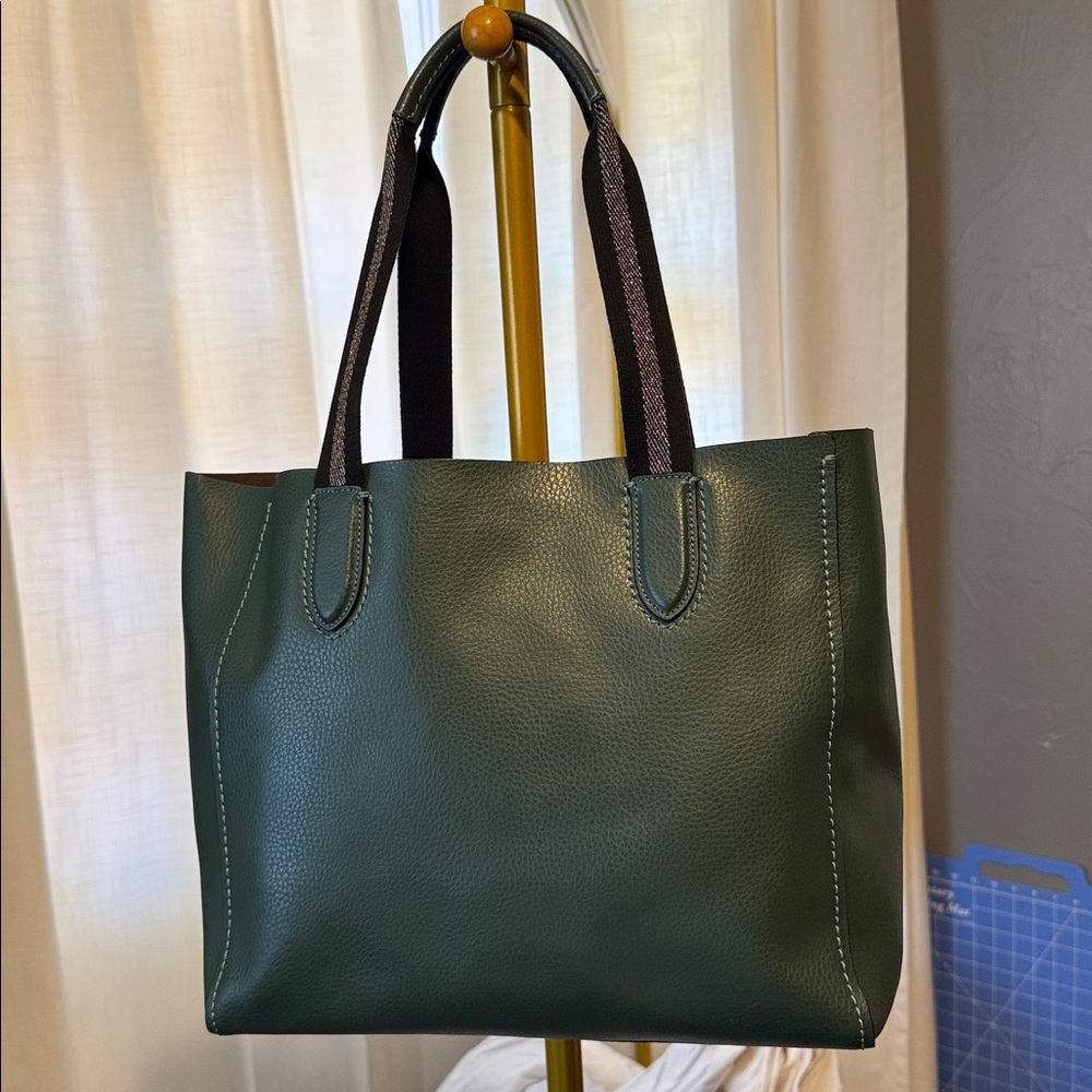 Coach Green Leather Derby Tote - Picture 3 of 10